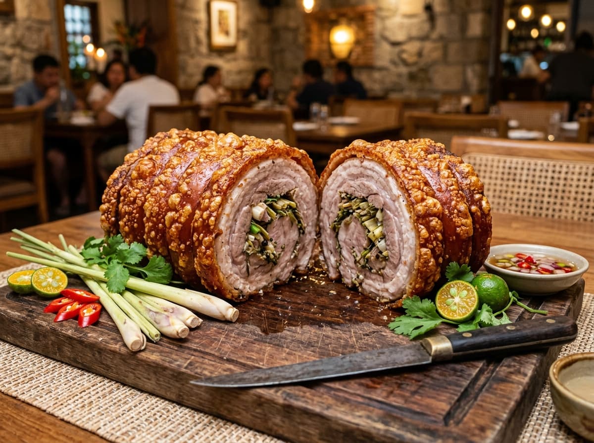Crispy Boneless Lechon Belly Roll