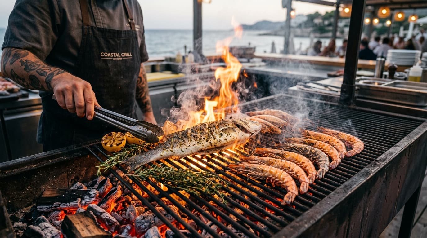 Char-Grilled Wild Tiger Prawns (6 pcs)